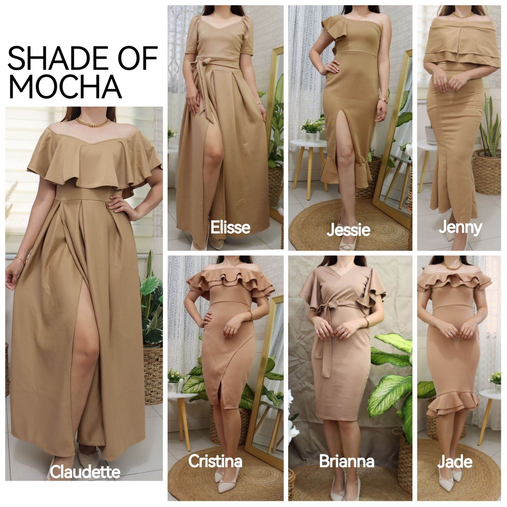 Buy Mocha Color Dress Online Lazada ph