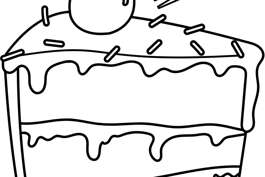 Cake Coloring Pages Crafty Morning