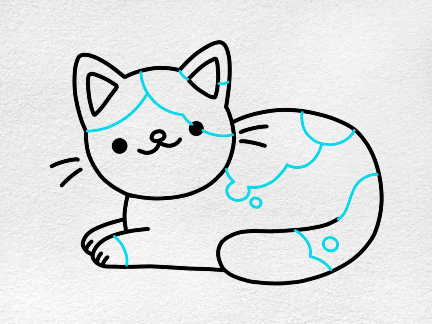 Calico Cat Drawing HelloArtsy