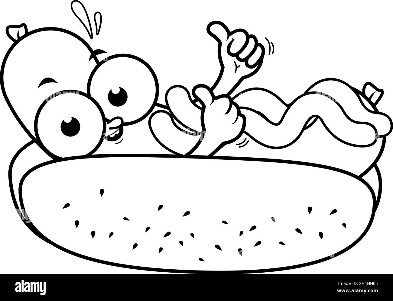hot dog coloring