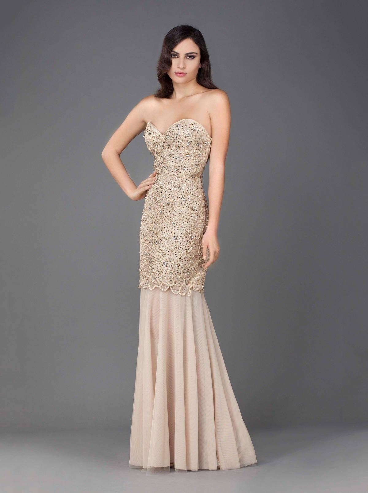 Champagne Colored Evening Dresses