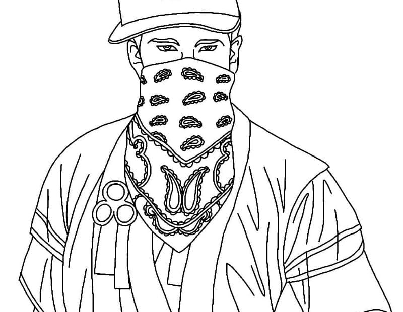 Character From Free Fire Coloring Page Download Print Or Color Online For Free