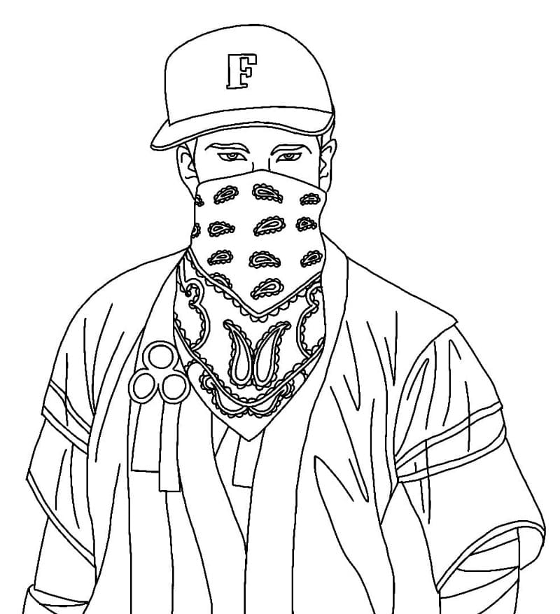 Character From Free Fire Coloring Page Download Print Or Color Online For Free