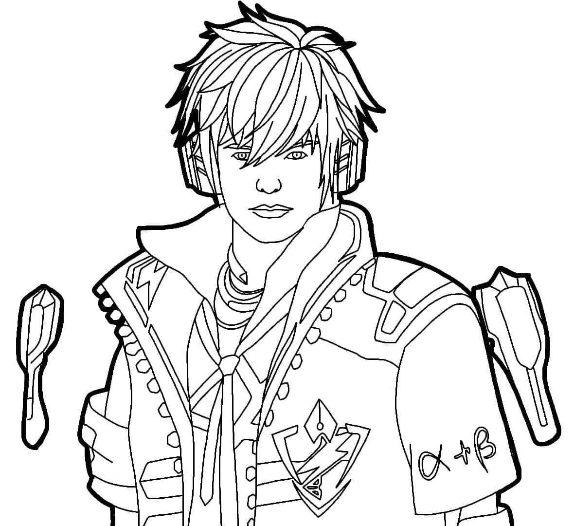 Character In Free Fire Coloring Page Download Print Or Color Online For Free