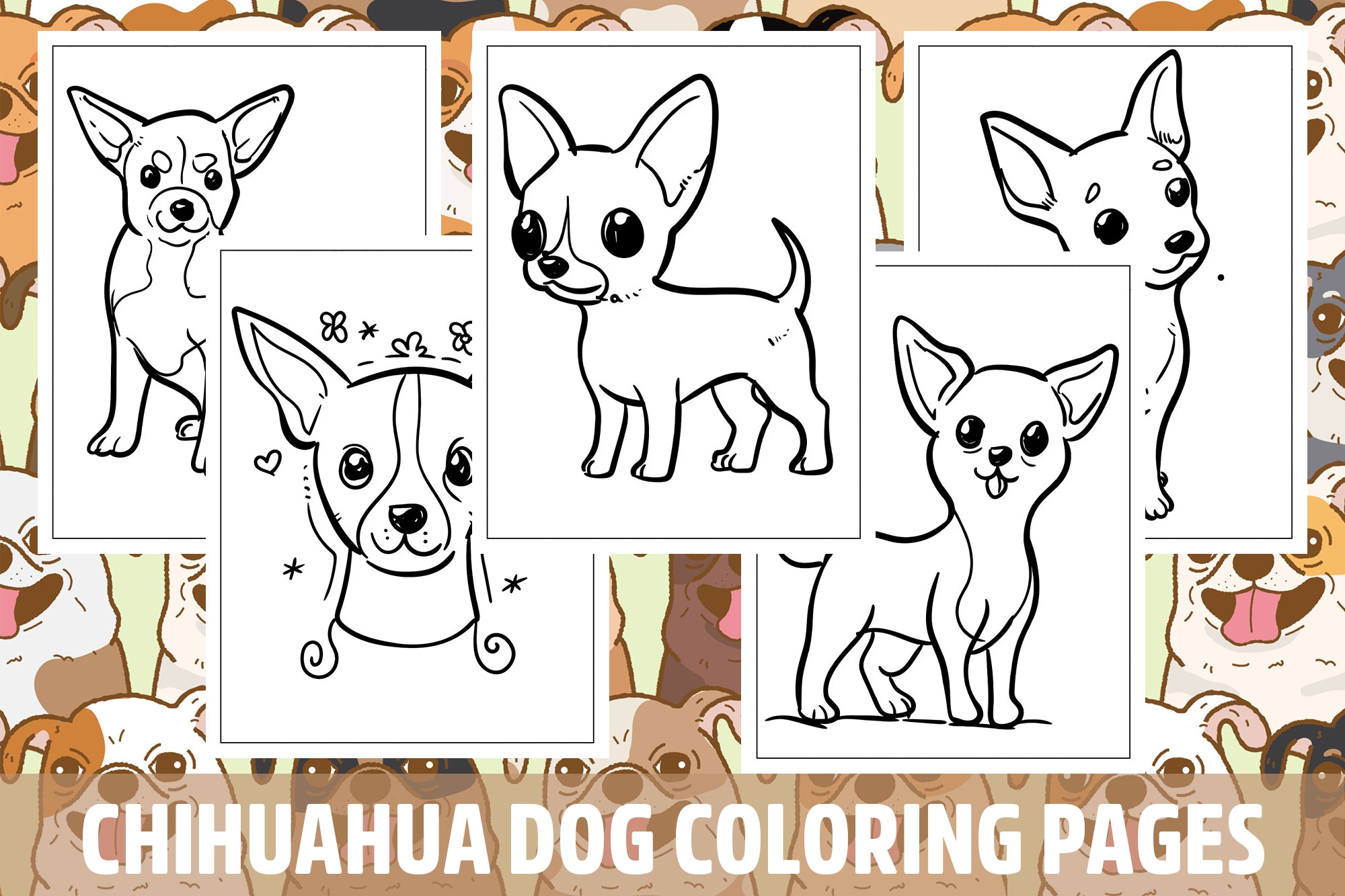 chiwawa dog coloring pages