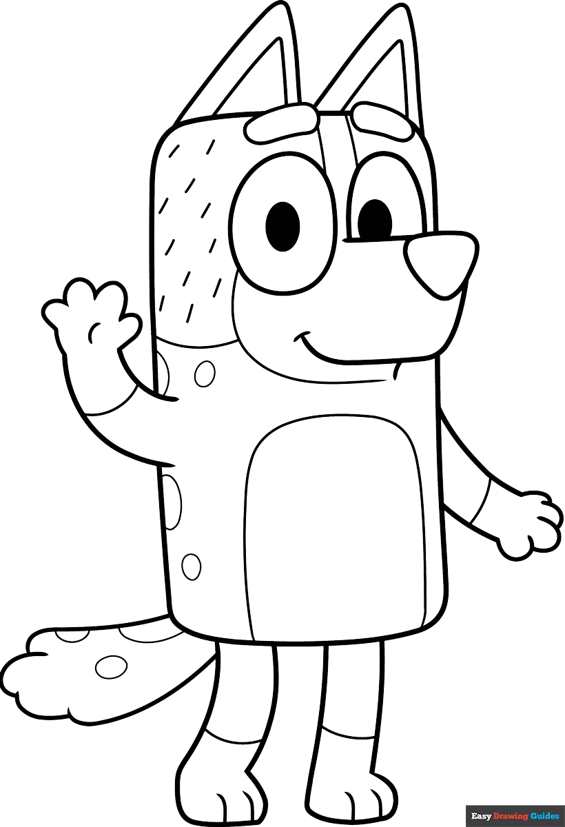 bluey coloring pictures