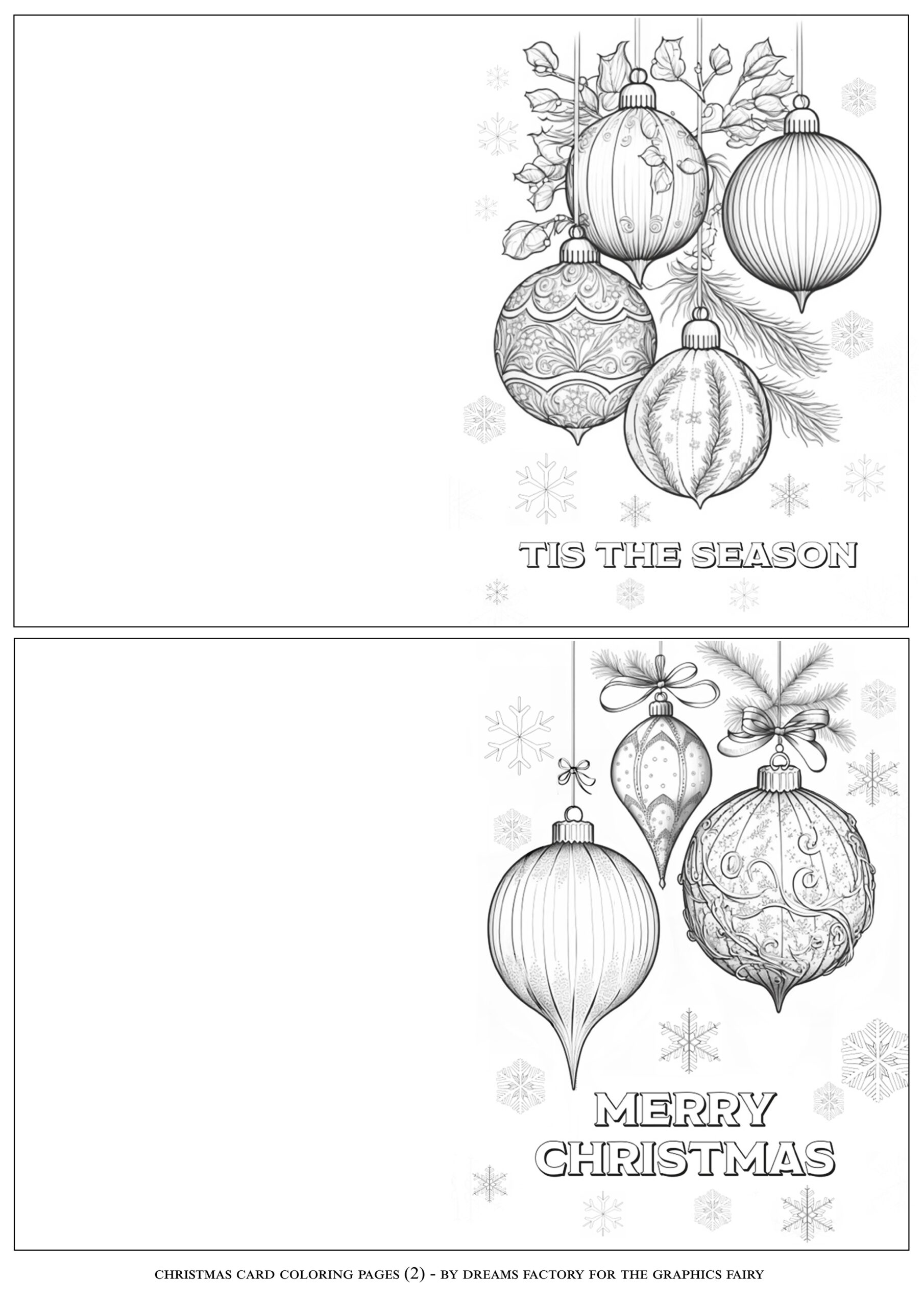 christmas card template for kids to color