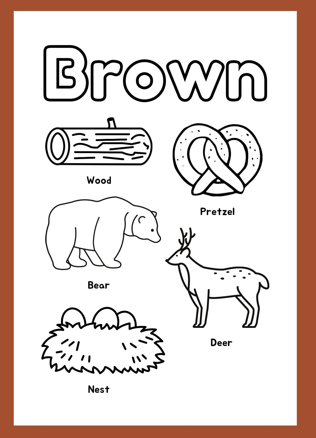 Color Sorting Images To Colors Color Sheets Identification Of Colors And Shapes Homeschool Worksheet Preschool Worksheet kindergarten Etsy
