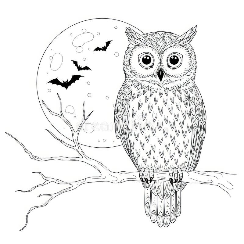 owl printable coloring pages
