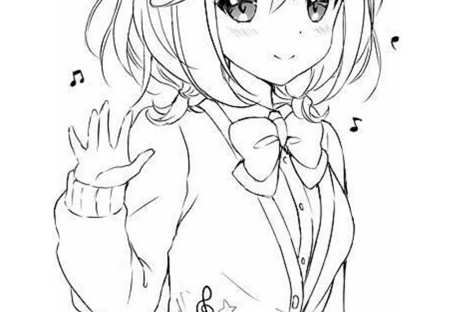Coloring Pages Anime Girl Kawaii Coloring Page Free Printable Pages To Print For Kids