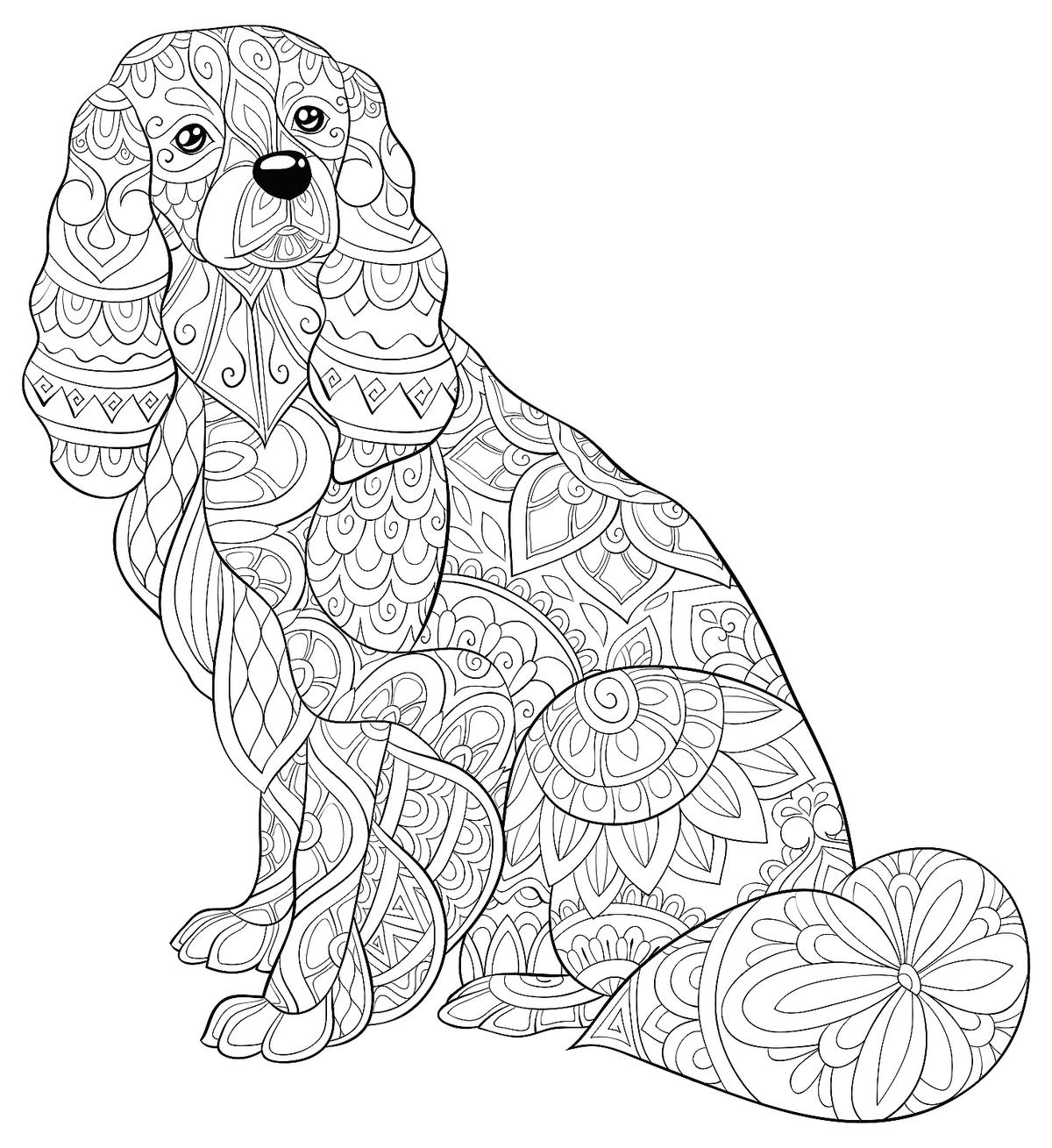 free dog pictures to color