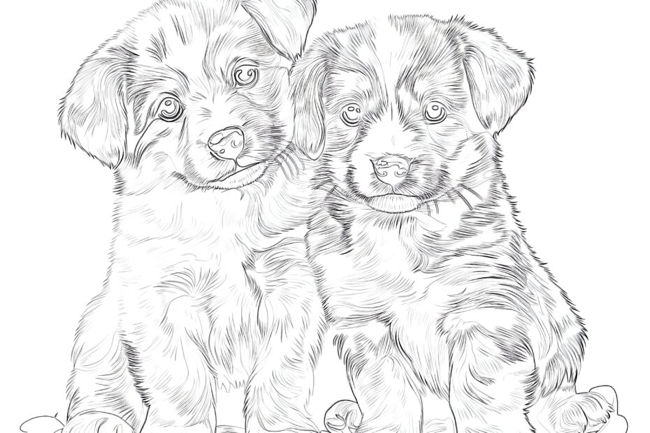 Coloring Pages Of Realistic Puppies Coloring Pages Mimi Panda