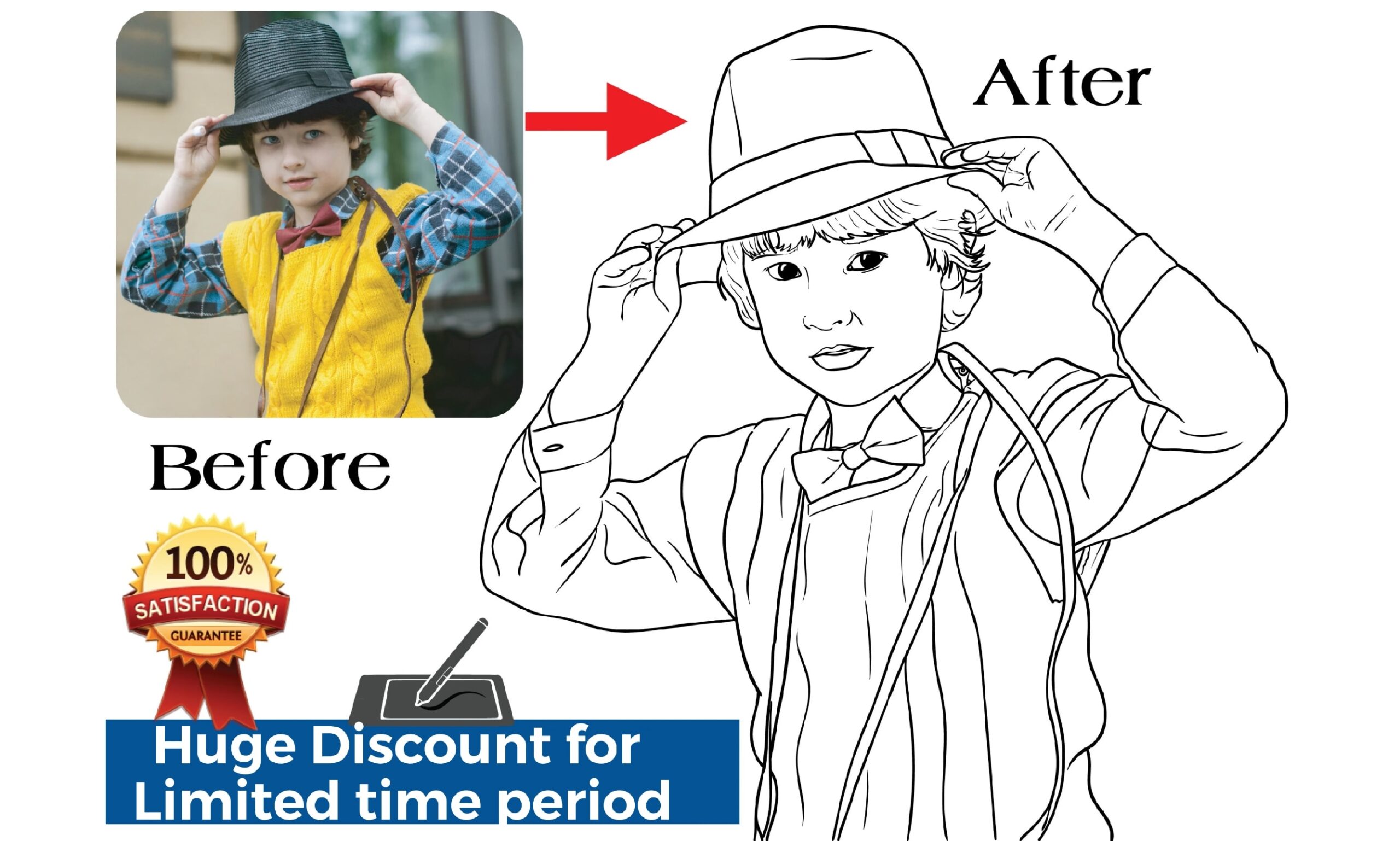 Convert Any Photo Into Coloring Book Page