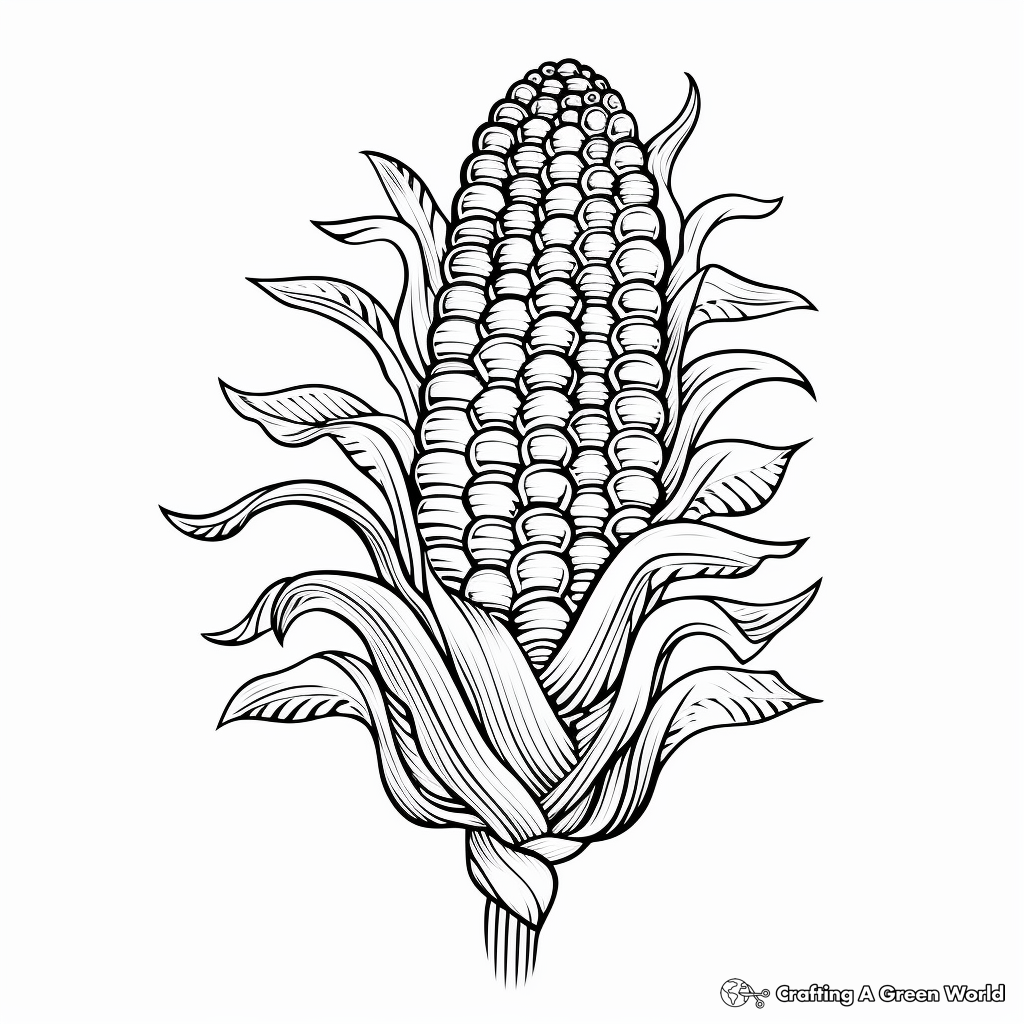 corn pictures to color