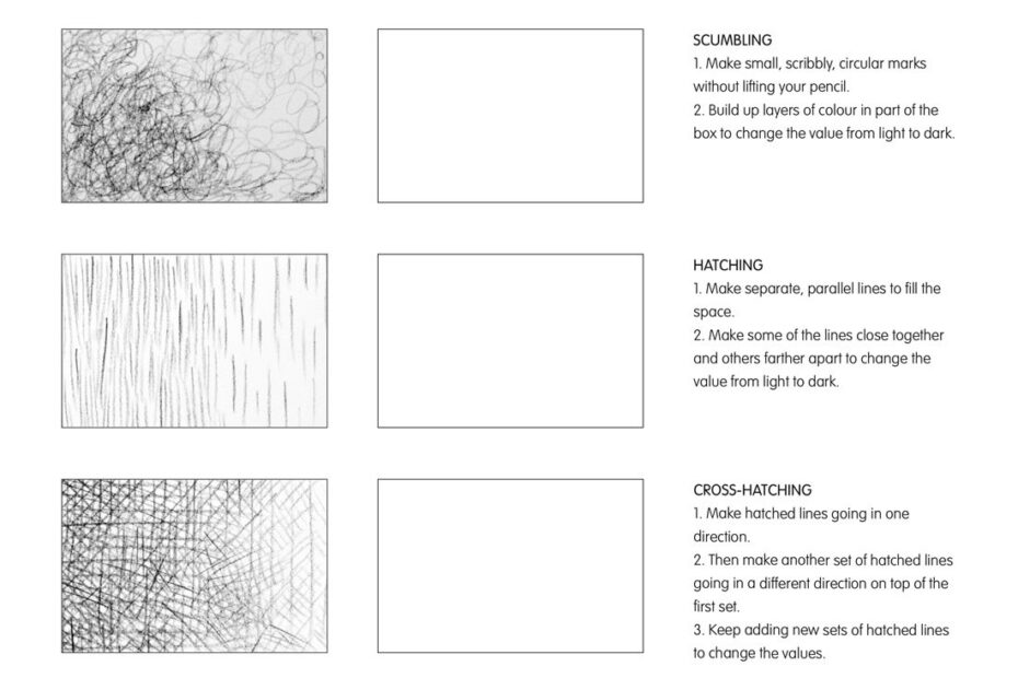 Crayola Canada Worksheets Coloured Pencil Techniques