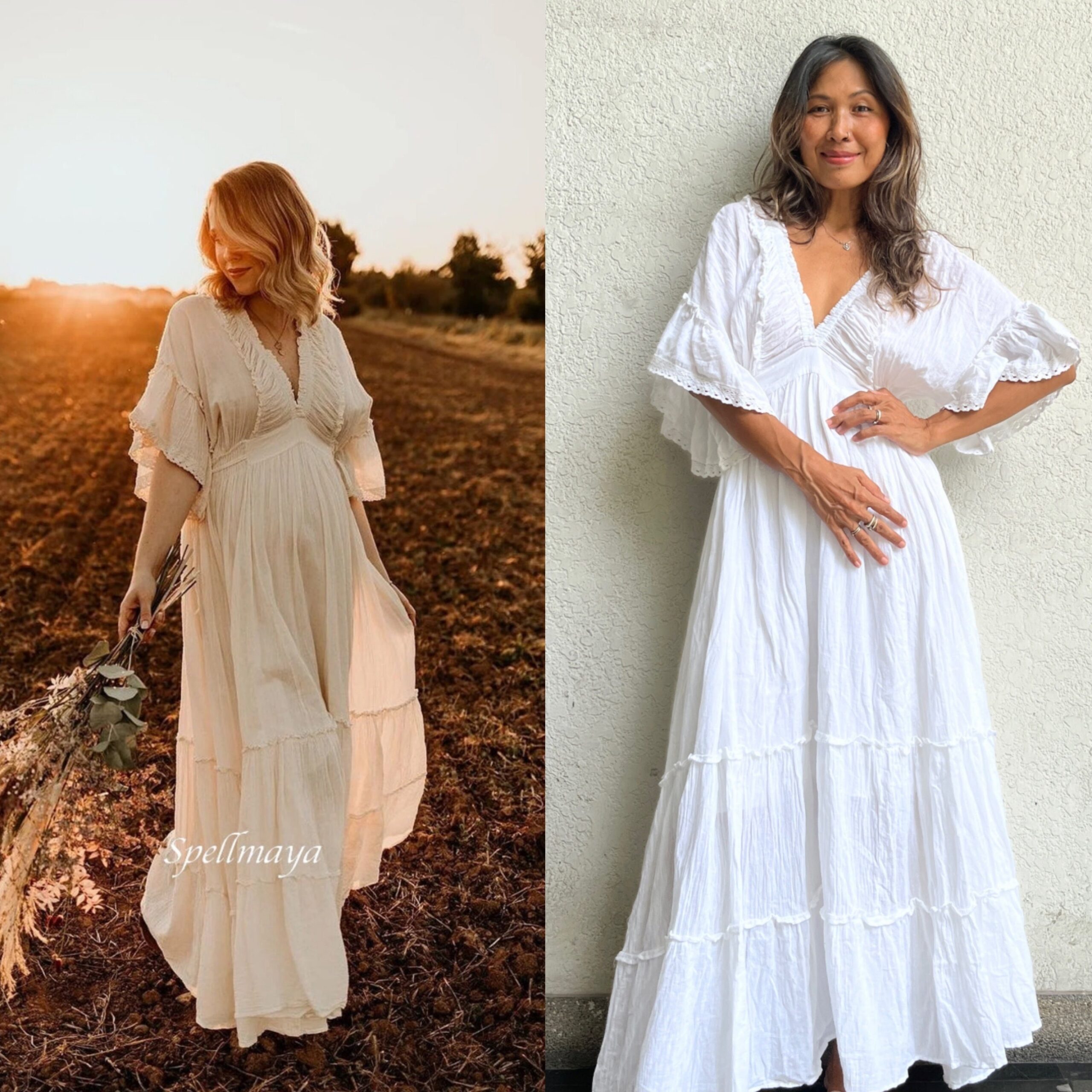 women's cream colored dresses