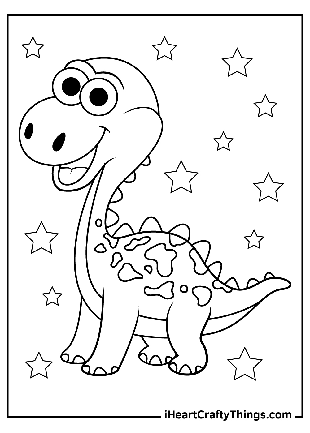 dinosaur free printable coloring pages