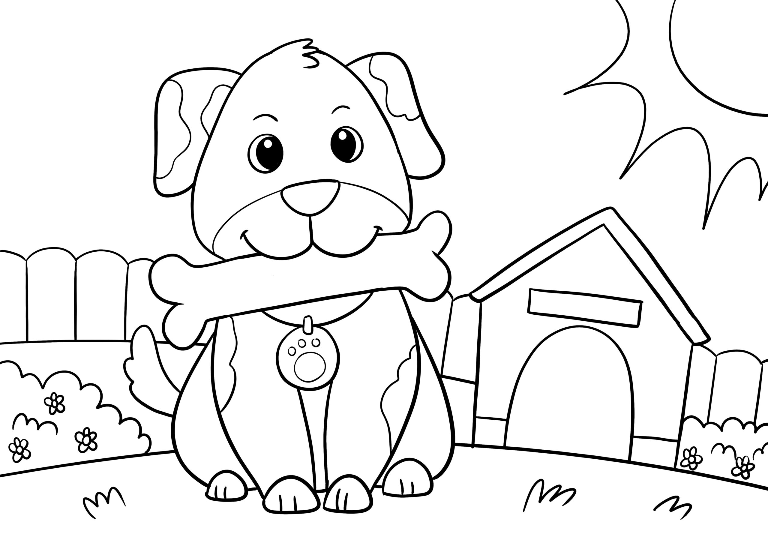 color sheets dogs