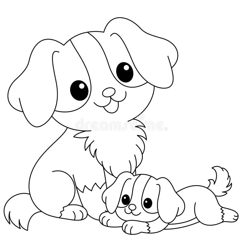 dog coloring pages cute