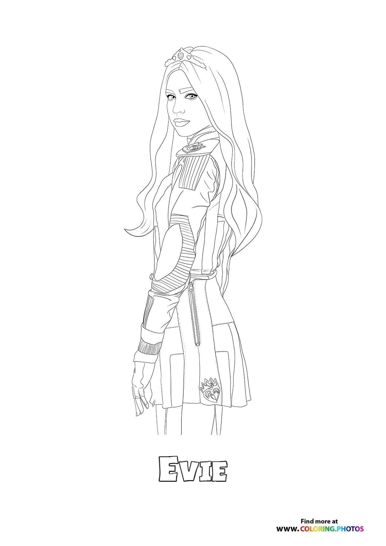 disney descendants printable coloring pages