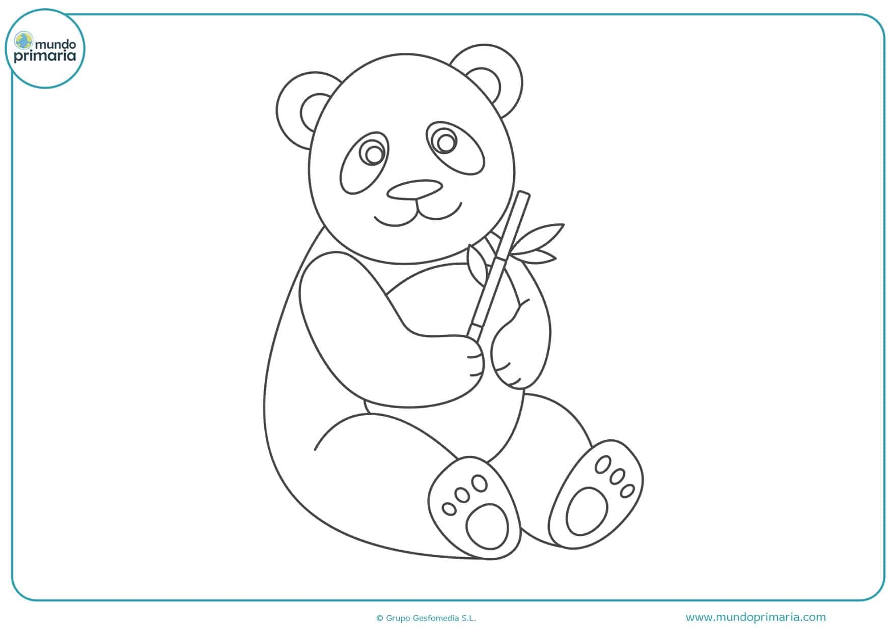  Dibujos De Pandas Para Colorear ADORABLES 