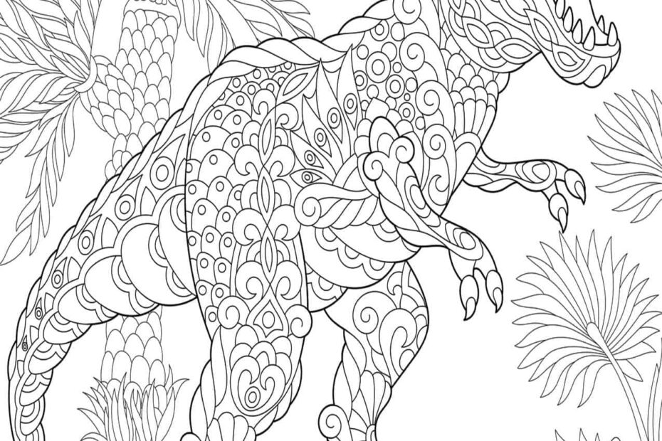 Dinosaur Coloring Pages Free Printables Skip To My Lou