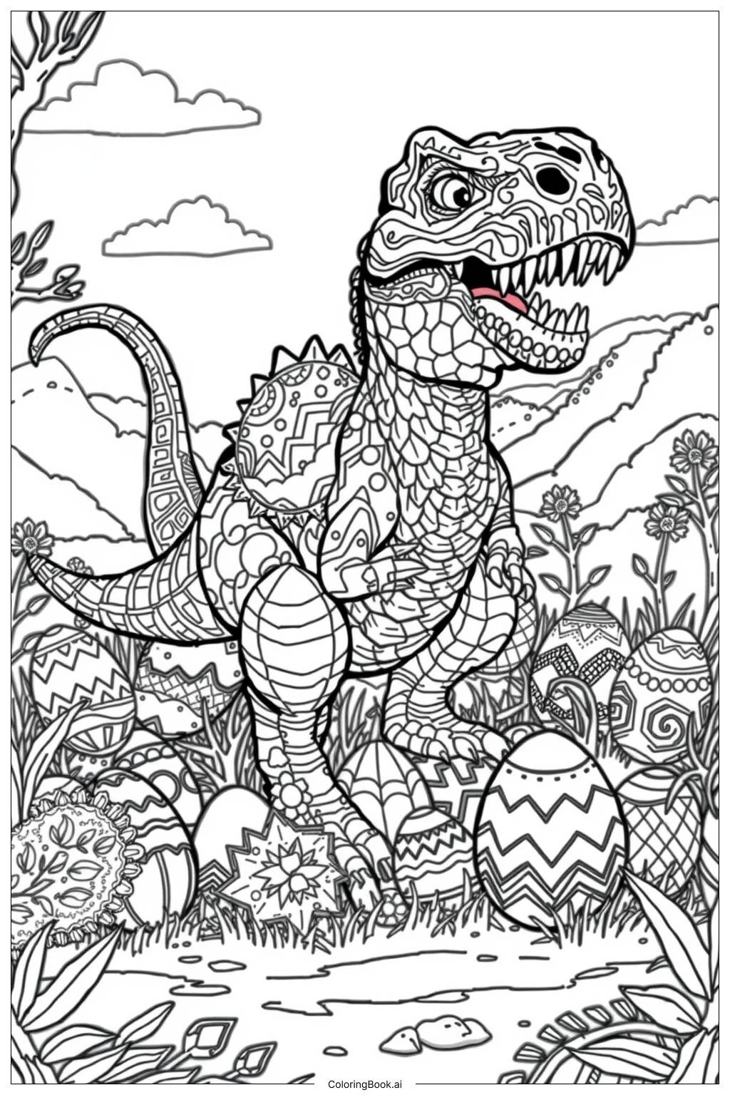 printable dinosaur coloring book