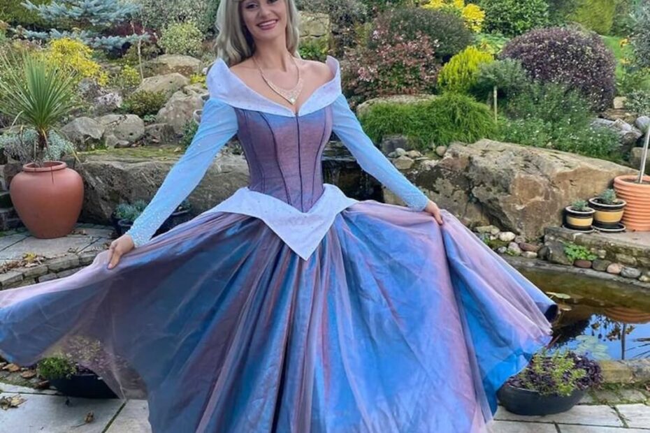 Disney Inspired Sleeping Beauty Costume Adult Aurora Dress Change Color Aurora Adult Costume Pink blue Sleeping Beauty Etsy