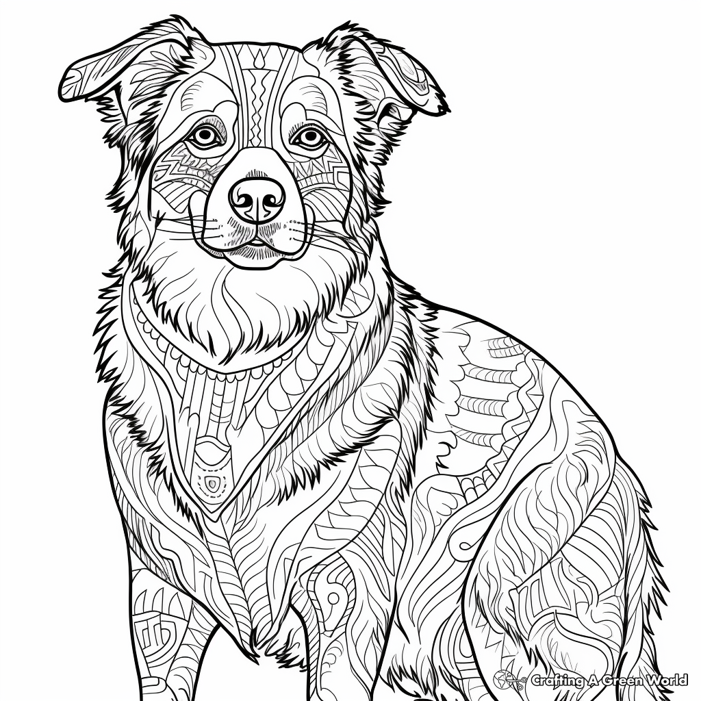 Dog Coloring Pages For Adults Free U0026 Printable 