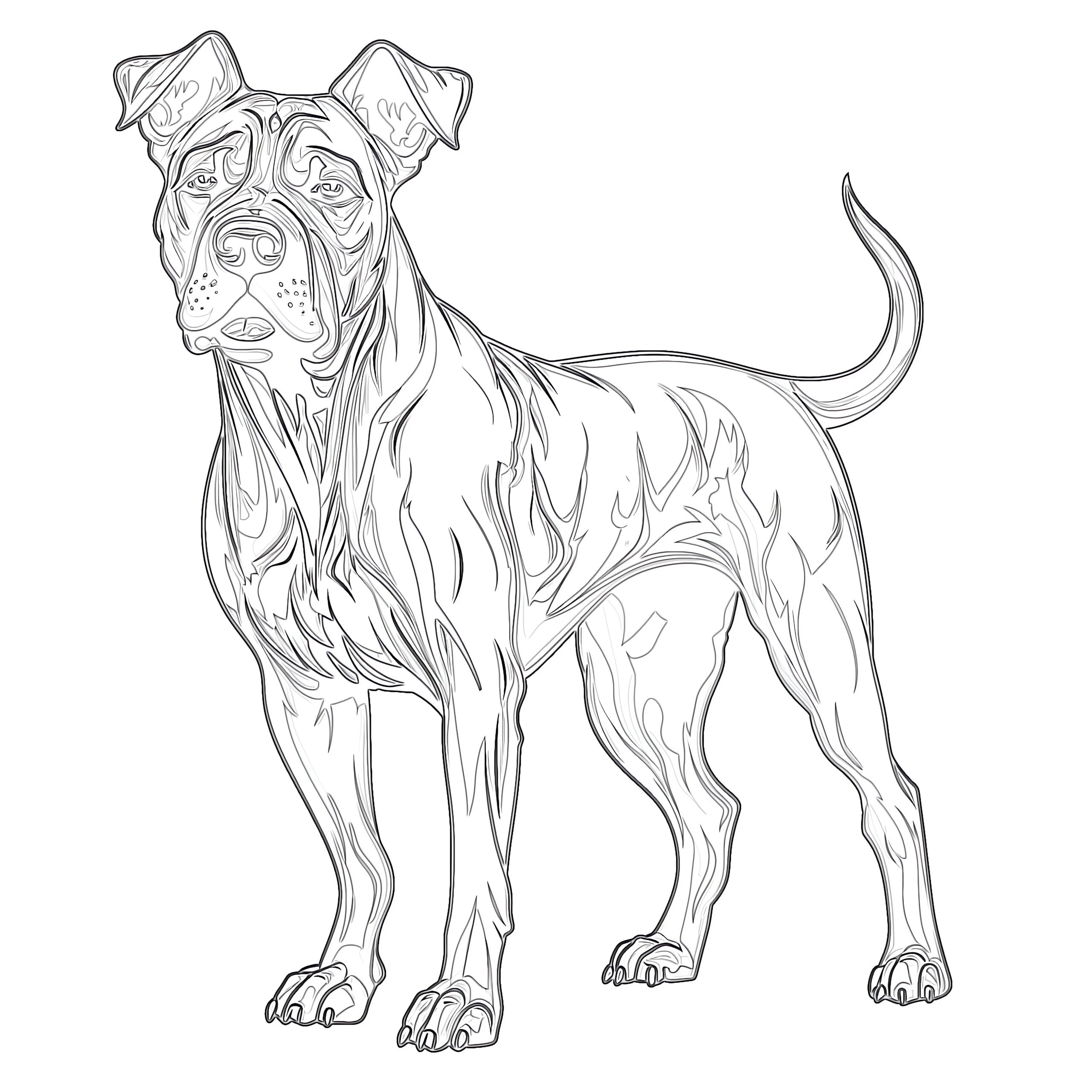 coloring pages of a dog
