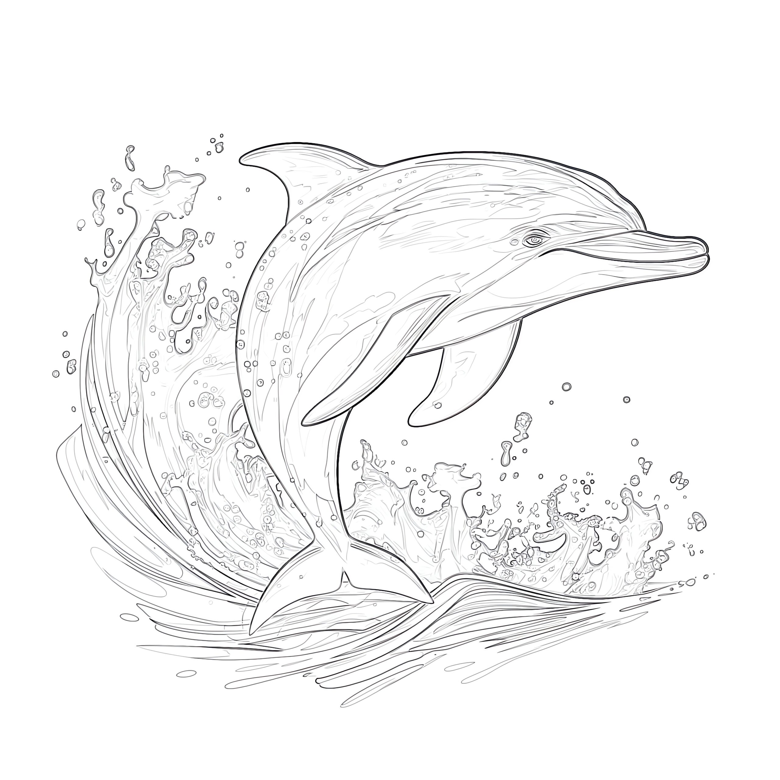 coloring sheets of dolphins