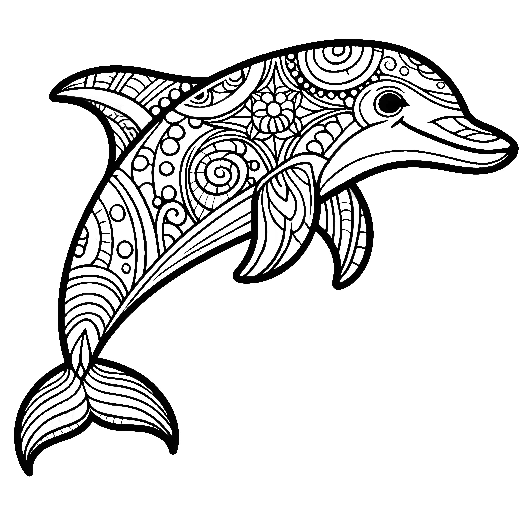 printable dolphin coloring pages