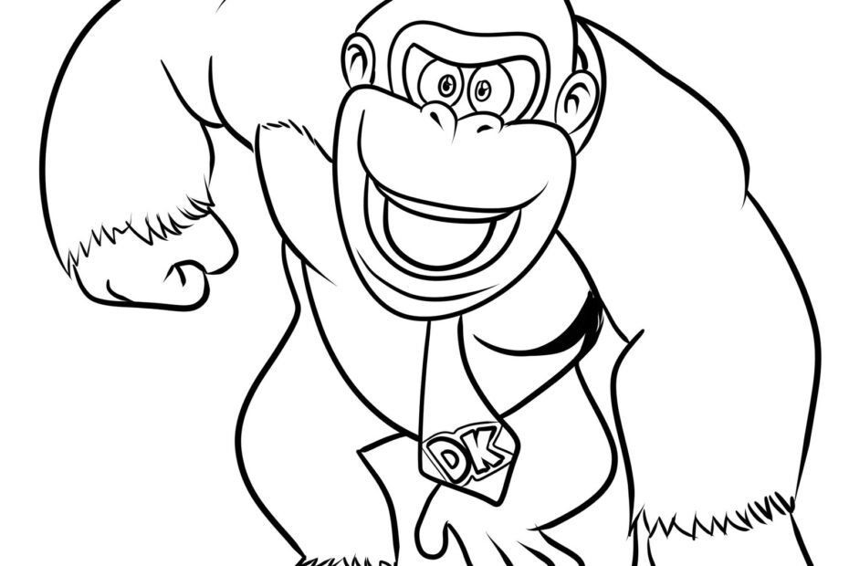 Donkey Kong Coloring Page