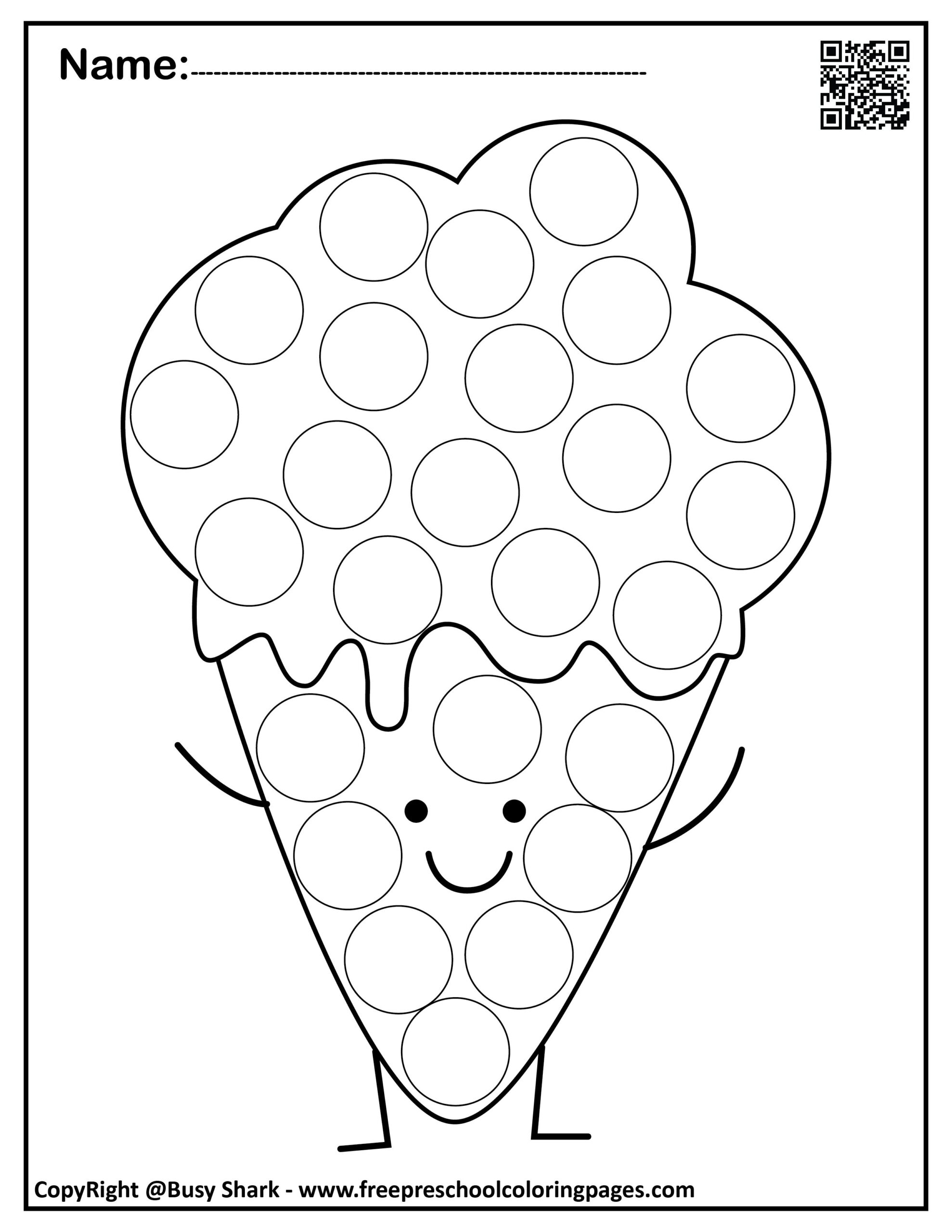free printable dot art