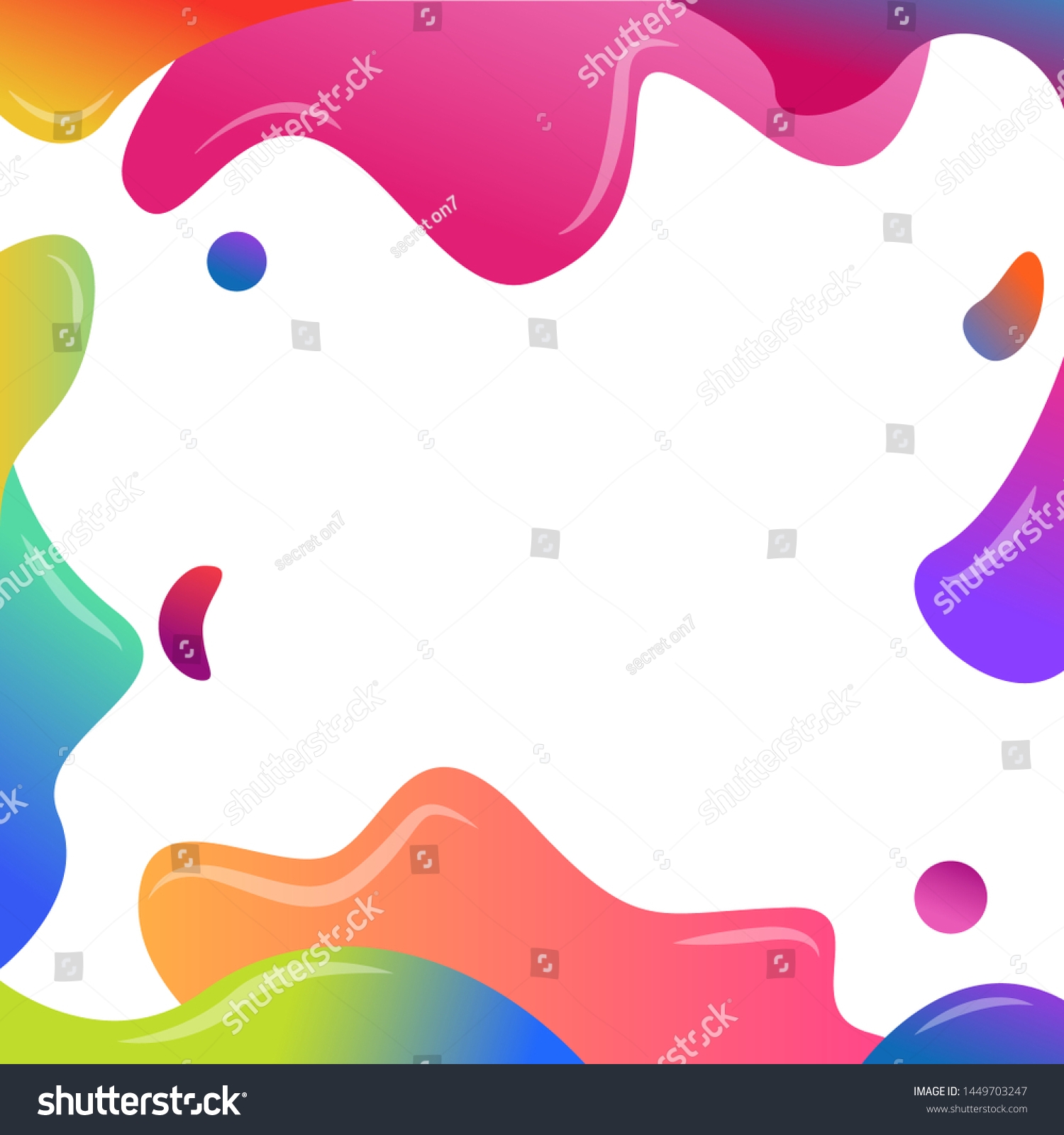 Dynamic Gradient Graphic Abstract Poster Template Stock Vector 