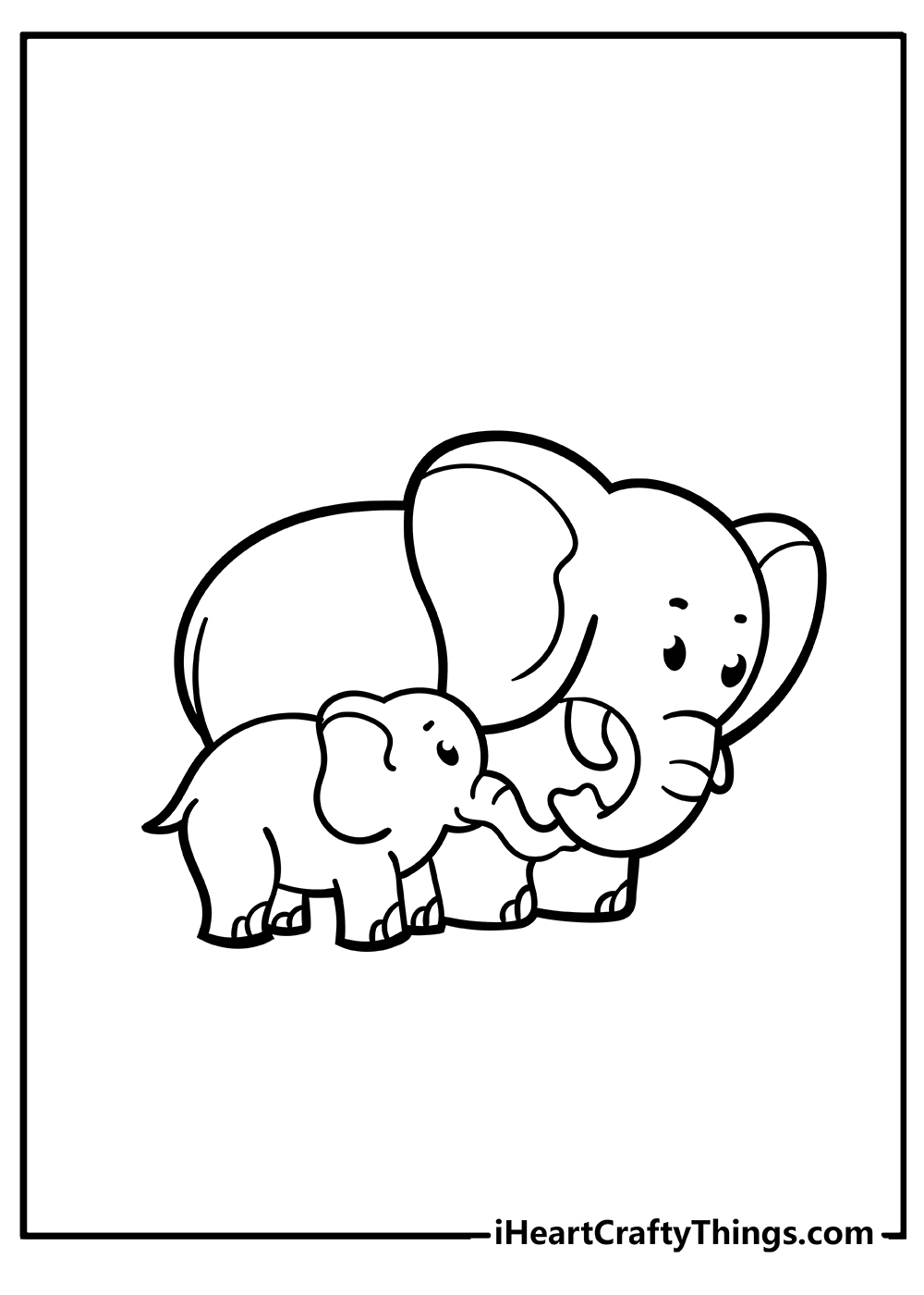 printable coloring pages elephant