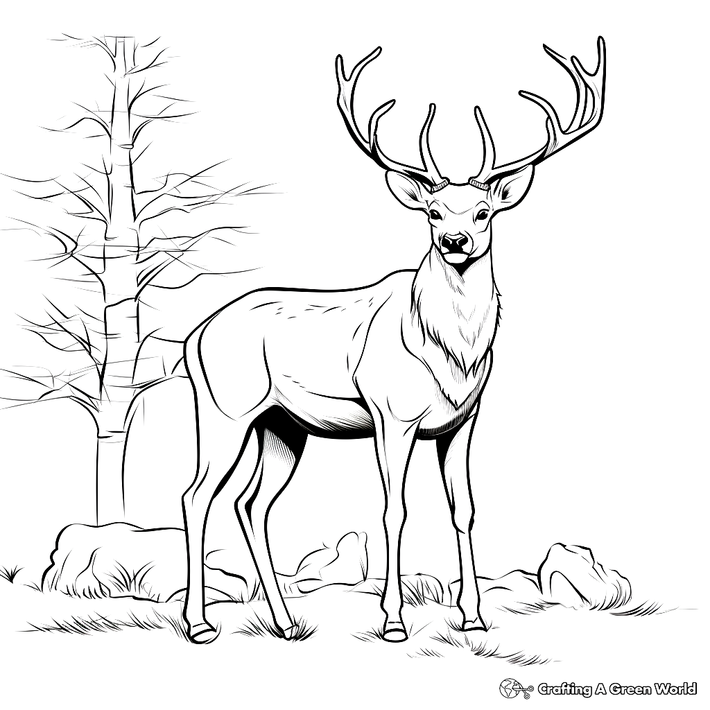 Elk Coloring Pages Free U0026 Printable 