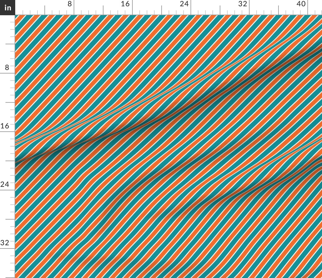 Fabric In Miami Dolphins Team Colors