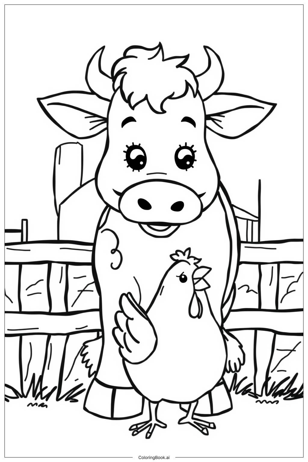 farm animal coloring page