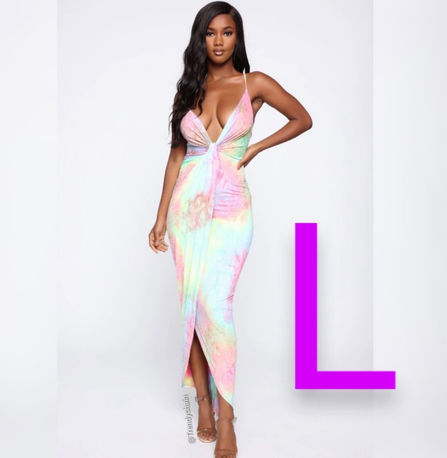 multi color maxi dress