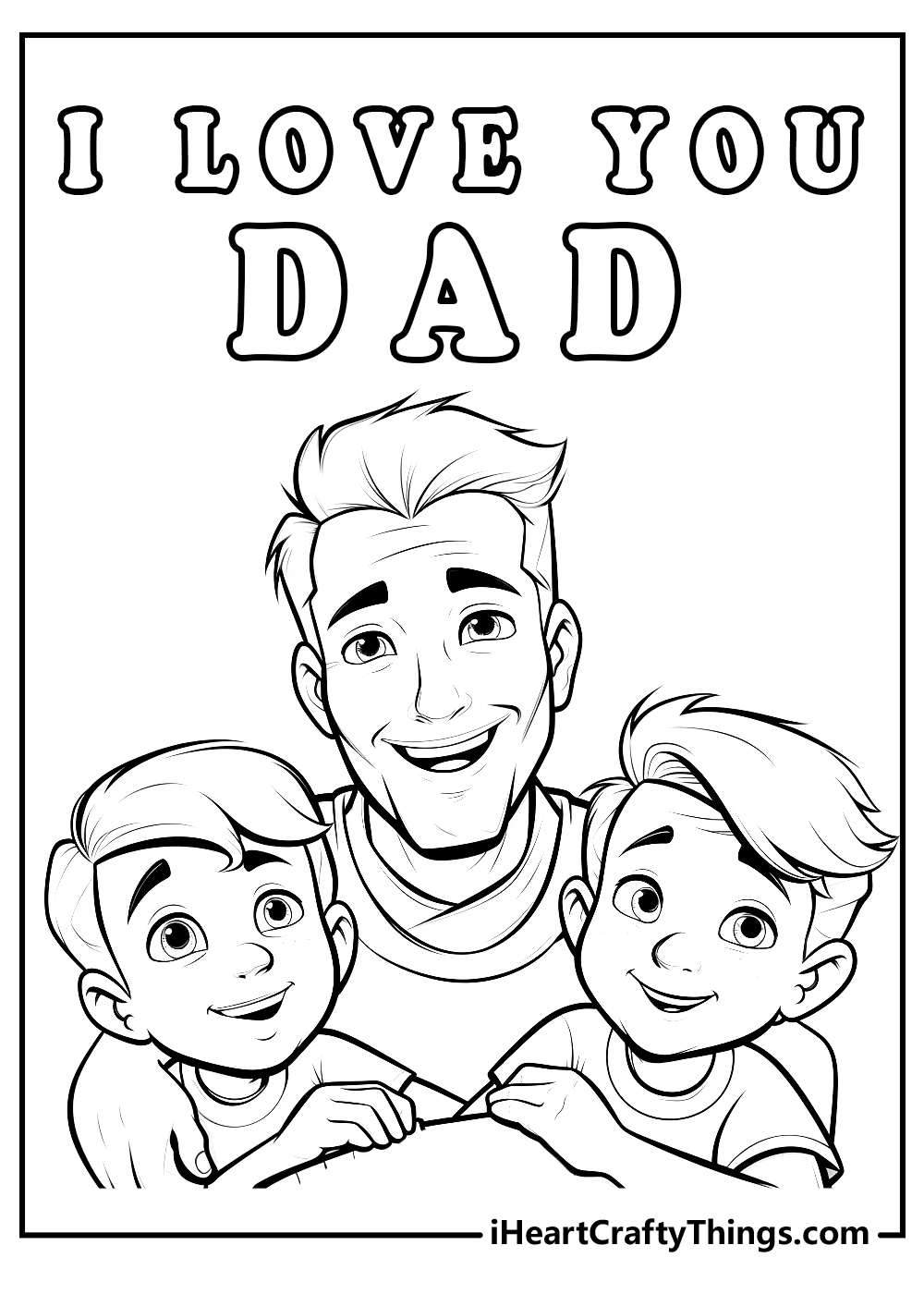free printable father's day coloring pages