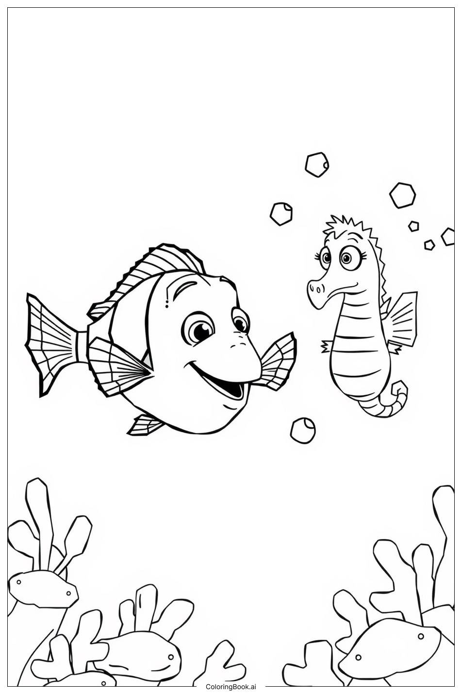 nemo pictures to color