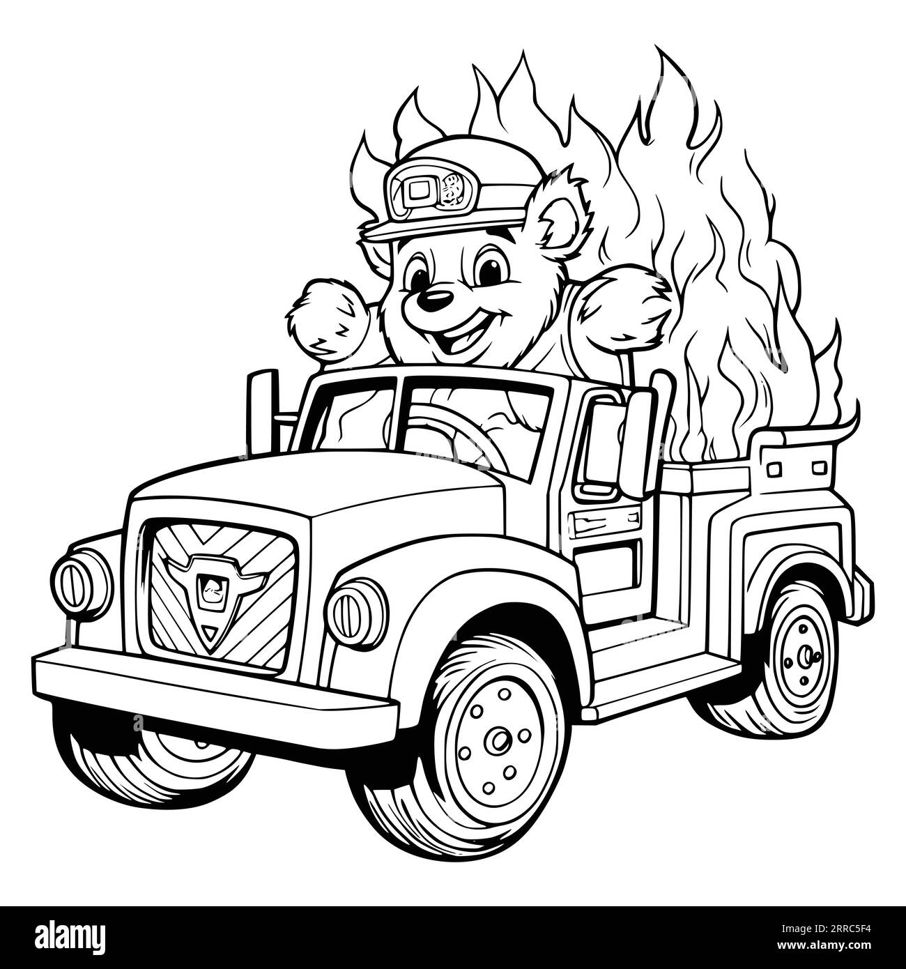 coloring pages for fire trucks