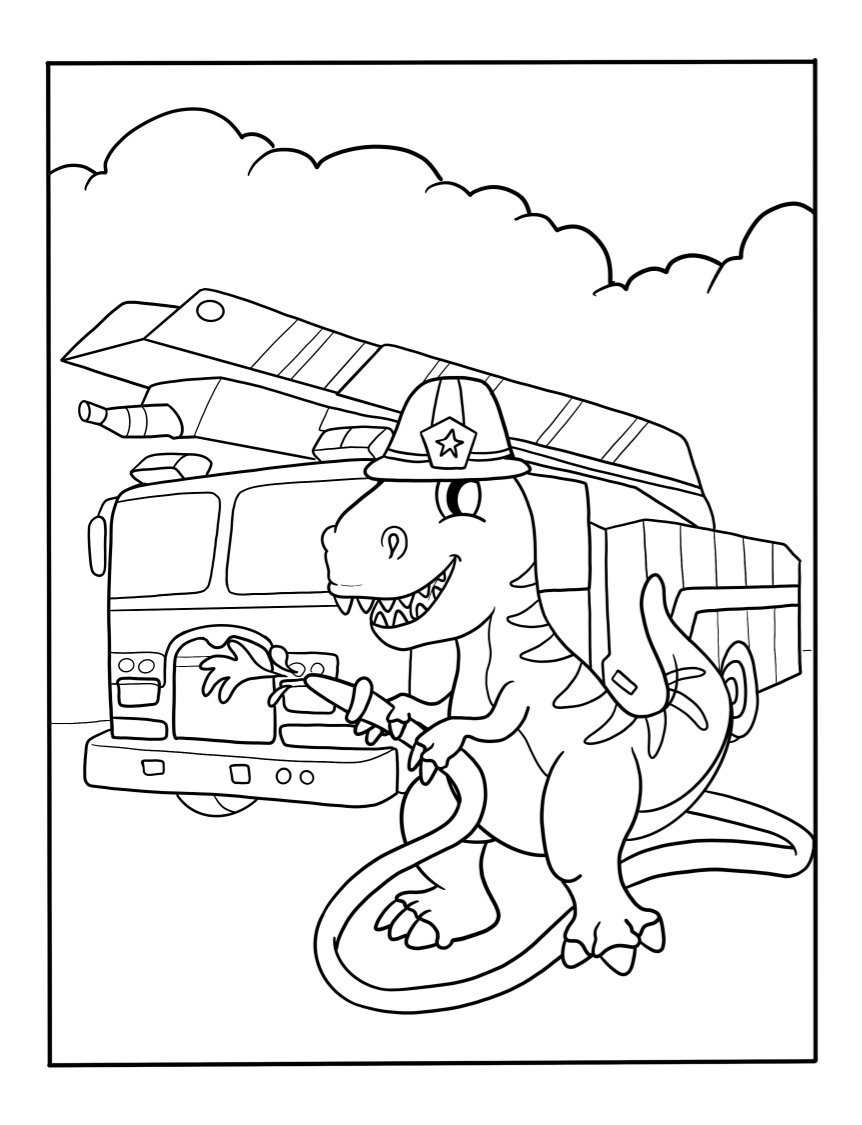 free printable firefighter coloring pages