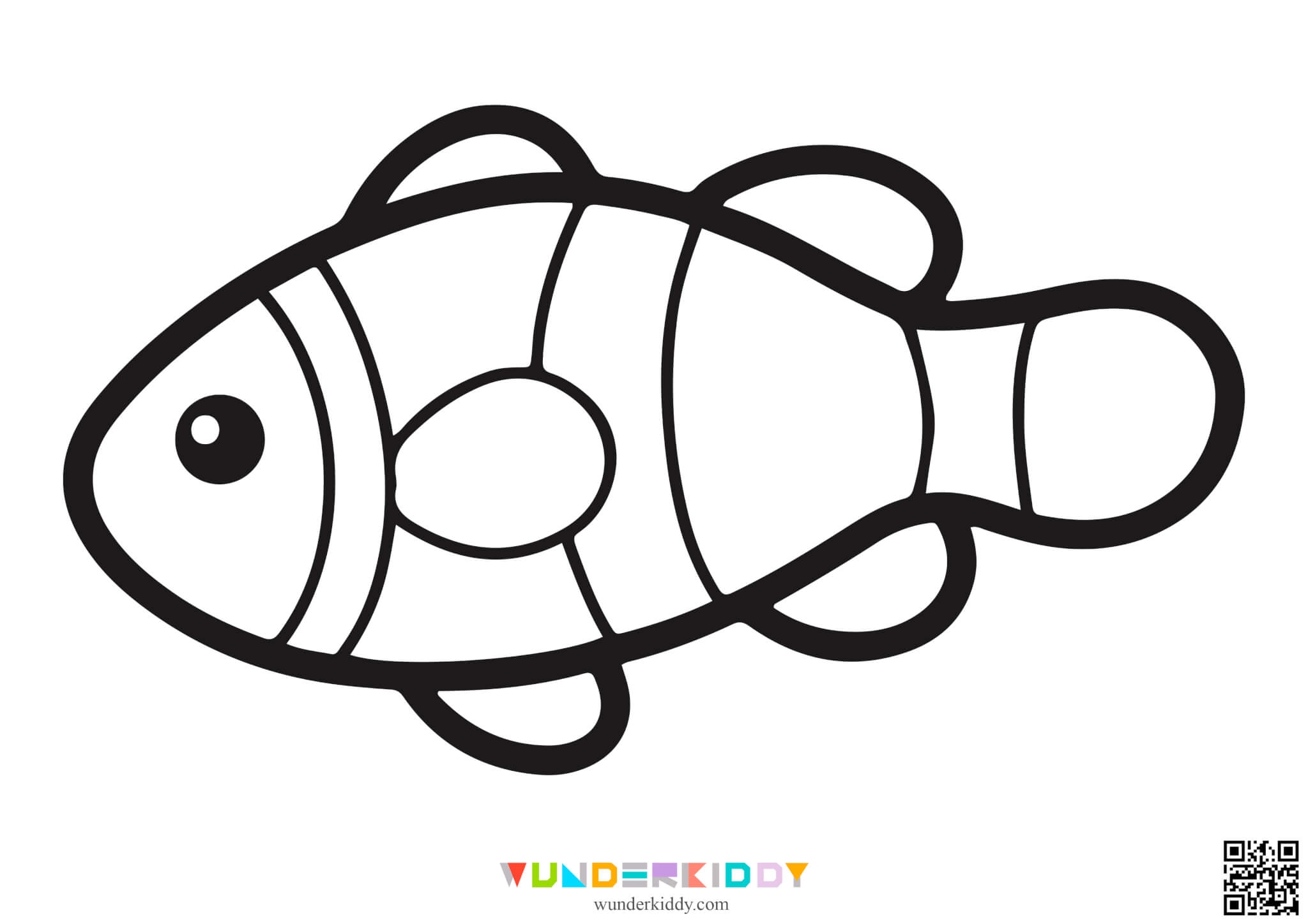 colored fish template