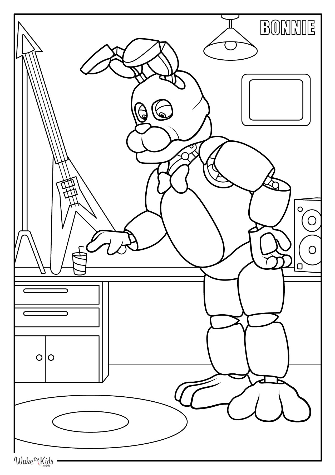 fnaf printable coloring pages