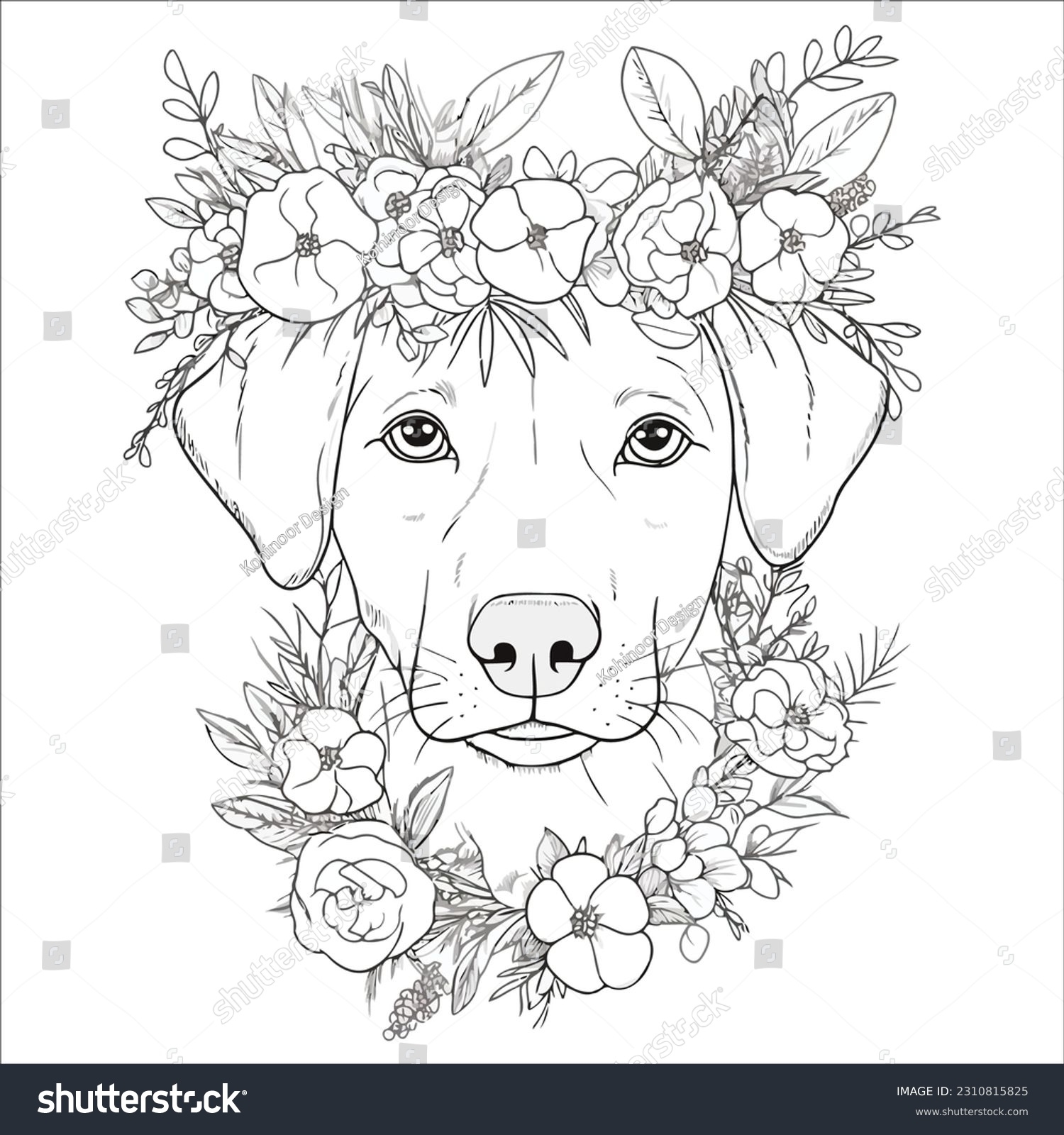 coloring pages for adults dogs