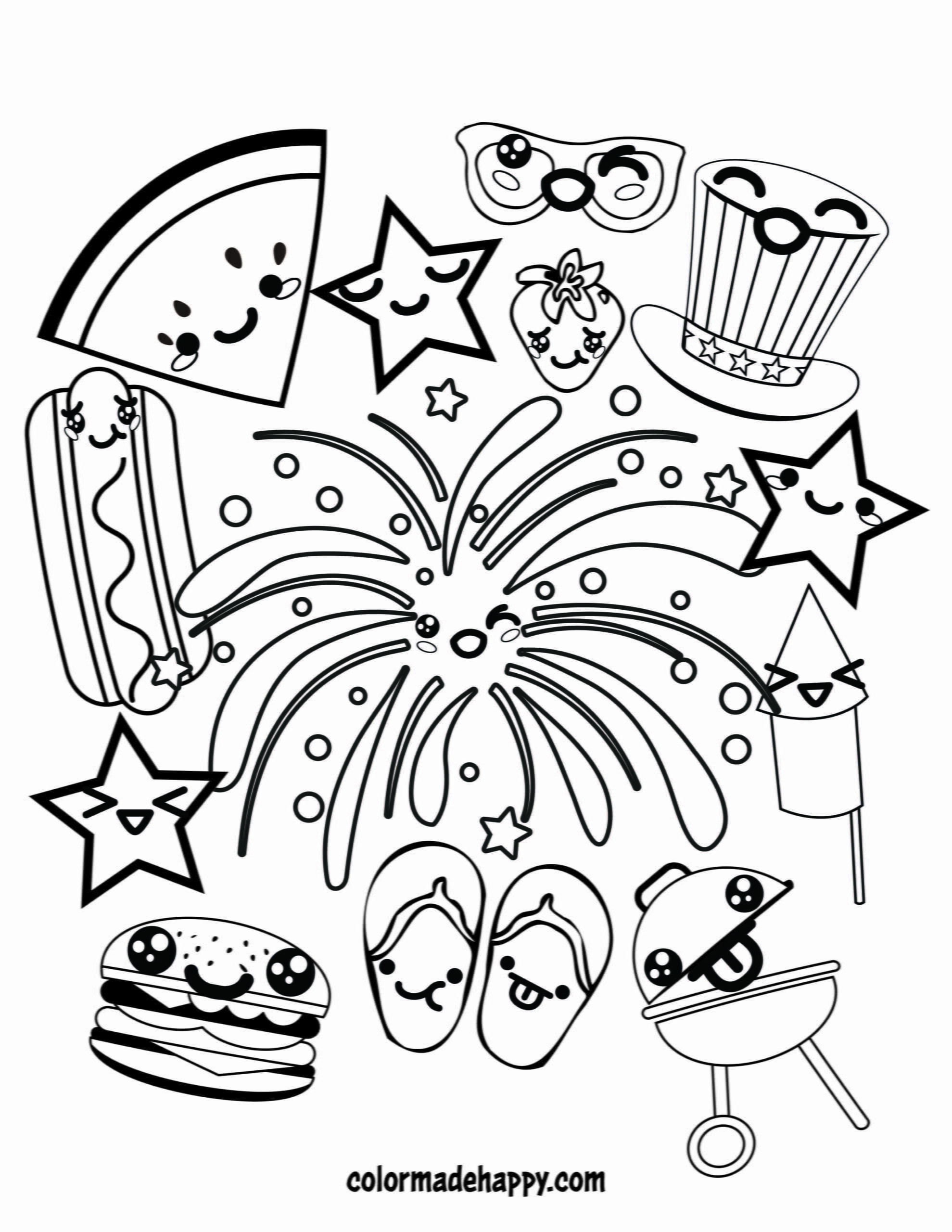free fourth of july coloring pages printable