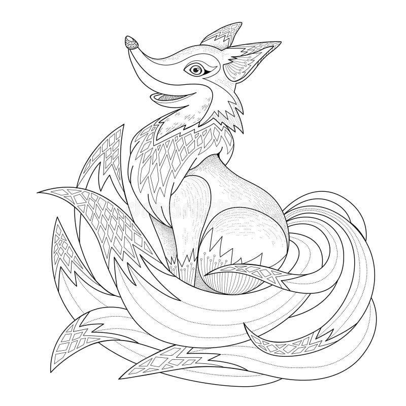 Fox Coloring Page Stock Illustrations 2 848 Fox Coloring Page Stock Illustrations Vectors U0026 Clipart Dreamstime
