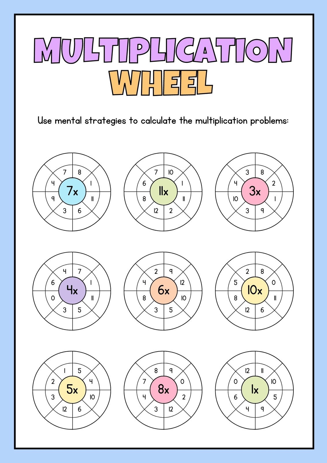 3rd grade math worksheets coloring